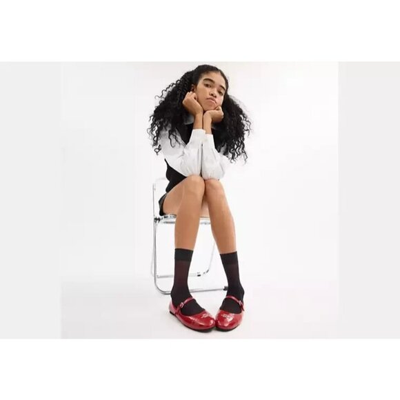 Coach Aubree Mary Jane Ballet Flat Women's Size 9.5 Red Patent Leather Slip on - Picture 4 of 5